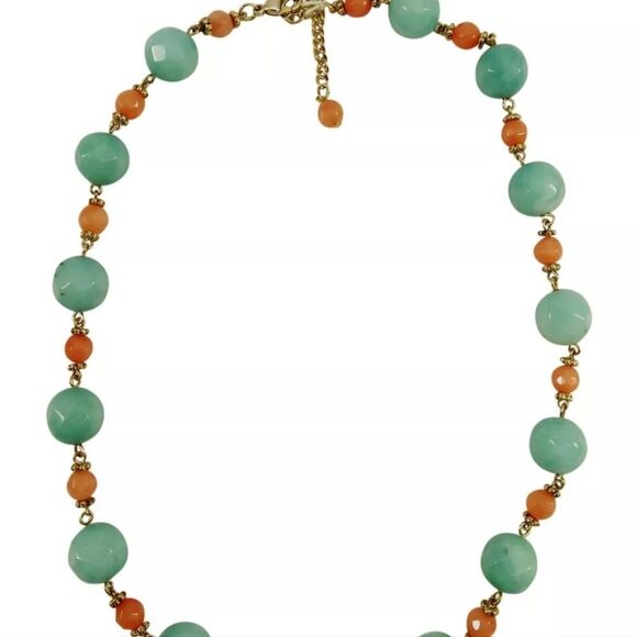 Illuminata Semi Precious Stone Necklace from Dillards NWT 17"+2" - Picture 3 of 5